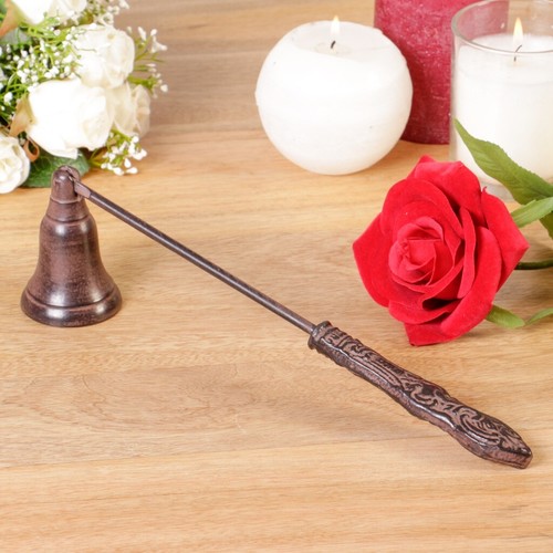 Antique brown candle - brown,