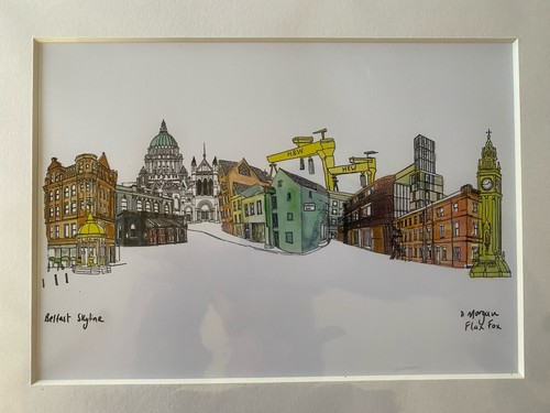 Belfast skyline print 20 - belfast,