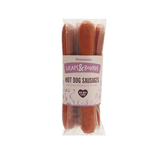 Dog meaty treats hot - dog,