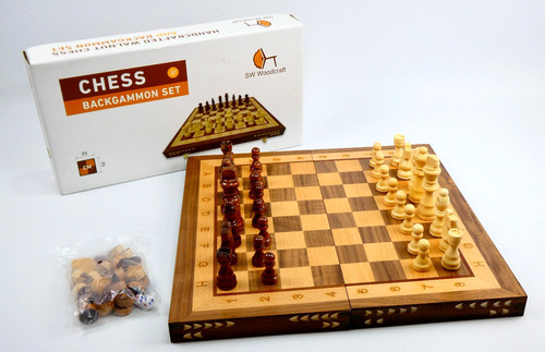 Woodcraft wooden chess - woodcraft,