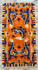 ART DECO TIBETAN WOOL WOVEN