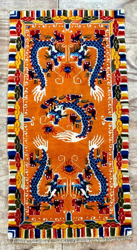 Art deco tibetan wool woven - art,