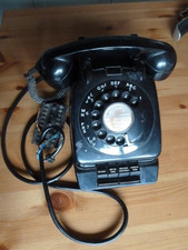 Vintage GPO 8256 Rotary Dial Telephone Black.
