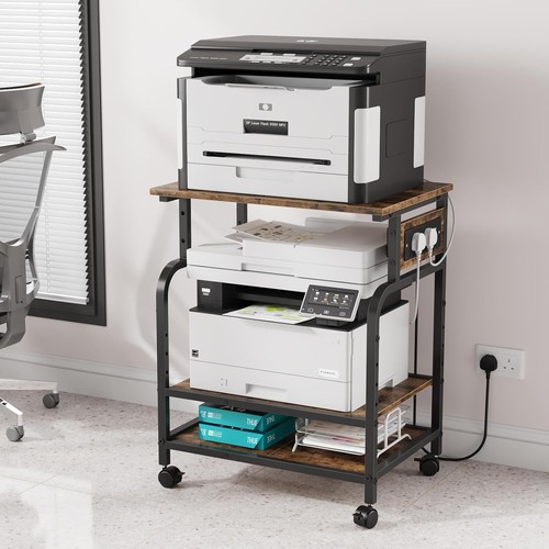 Tier rolling printer stand - 3-tier,