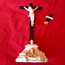 Antique victorian crucifix - victorian,