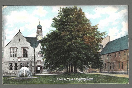 Vintage postcard school house - vintage,