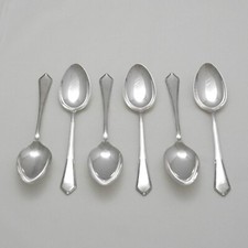 EXCELLENCY Design James Dixon & Sons Silver Service Cutlery Six Coffee Spoons