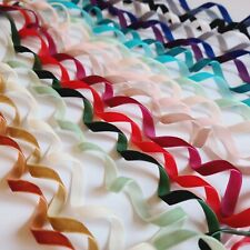 Velvet Ribbon 10mm wide single sided - 23 Colours - 1M 5M 10M 45M Bulk Full Roll