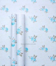 Blue floral rose shabby - 5m,