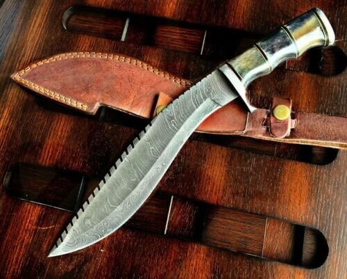 Handmade damascus steel fixed - handmade,