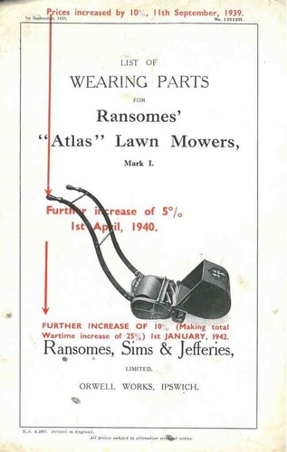 Ransomes atlas lawn mower mark - ransomes,
