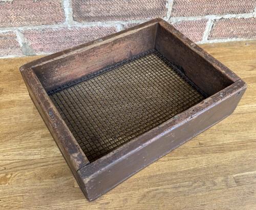 Vintage square wood - vintage, metal