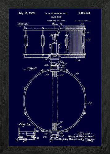 Slingerland snare drum patent - snare,