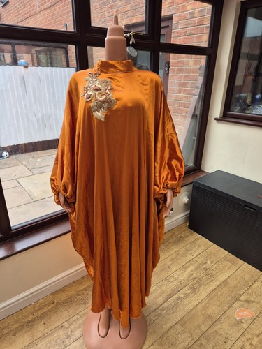Women satin bubu kaftan maxi - satin,