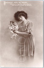 RPPC Antique Postcard Birthday