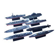 8 Pieces Aircraft Carrier Toy Model DIY Assemble Models for Tabletop Decor