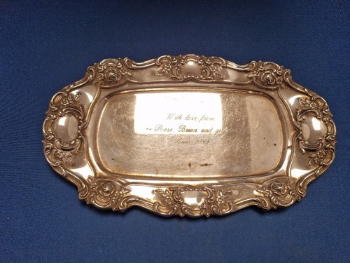 Vintage silver plate ornate - silver,