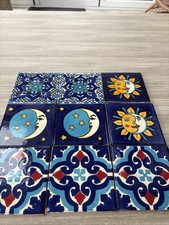 Mexican clay Tiles Seconds X9 . 11cm X11cms