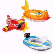 Intex Inflatable Fish Pool Cruiser Phthalate-Free Boat Float for Kids Aged 3–6