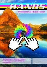 Hands Photo Paper Full Range from Gloss Matte Double Sided, Self Adhesive, Satin