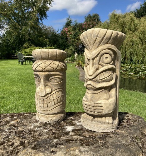 Stone garden pair - garden, of