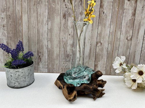28cm molten glass flower stem - molten,