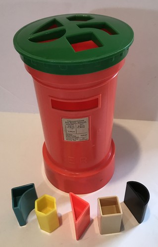 Vintage post box shape sorter - shape,