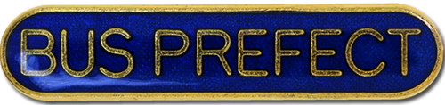 Bus prefect pin badge blue - pin,