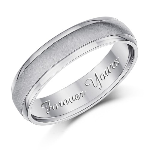 5mm titanium ring forever - 5mm, 'forever
