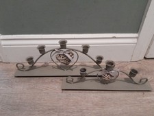 A Pair Of Arched Candle Holder