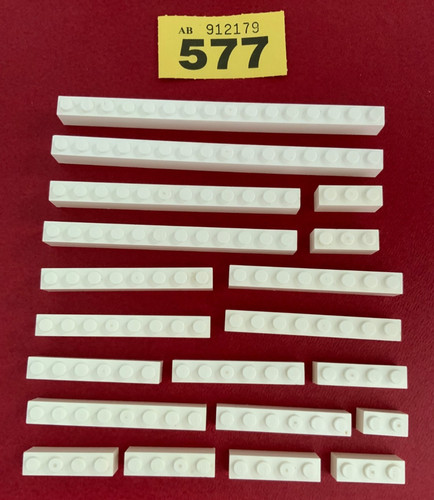 Lego white bricks mixed - 20,