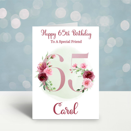 Personalised 65th birthday - 65th,