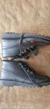 Kickers Kick Hi Black Leather