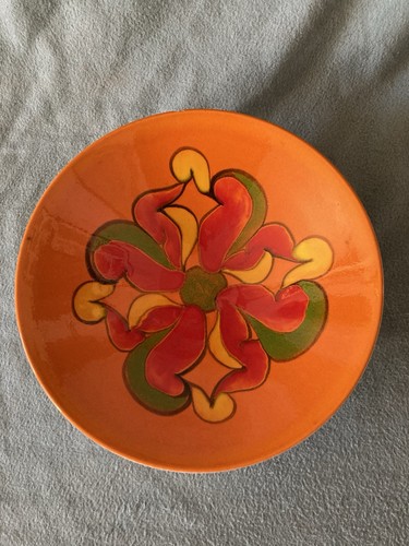 Poole pottery large orange - poole,