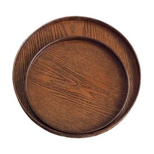 Wooden Serving Tray Round Tea
