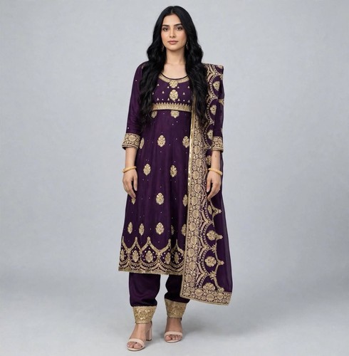 Hand work anarkali salwar - hand,