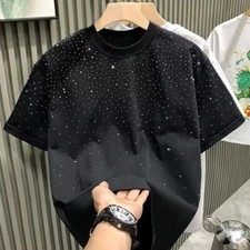 Mens Fashion Trend Rhinestone