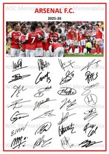 9855. 2025-26 Arsenal Signed
