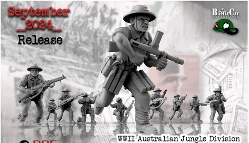 Unpainted 54mm wwii australian - unpainted,