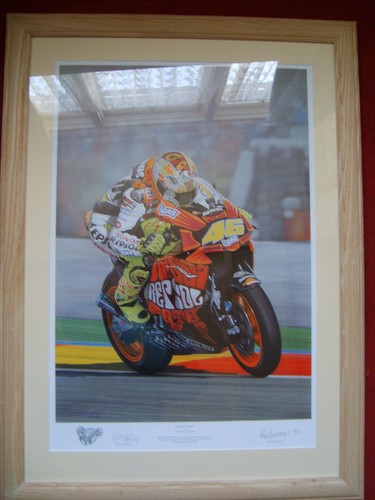 Signed valentino rossi ray - ,