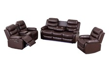 3-Piece Faux Leather Reclining