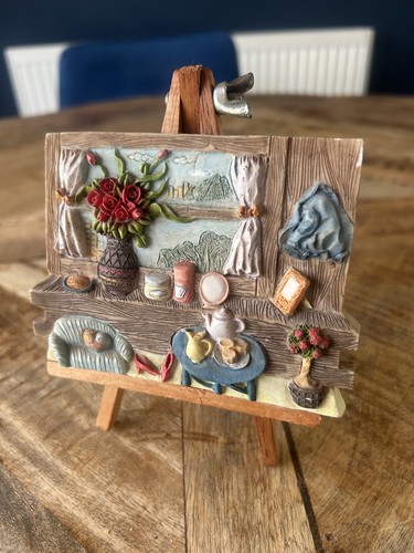 Resin plaque kitchen scene - 3d,