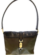 GUCCI JACKIE O MINI HOBO LEATHER BAG BLACK MADE  IN ITALY EXCELENT CONDITION