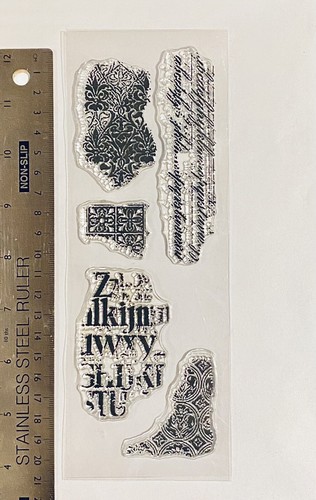 Clear rubber stamps - , texture