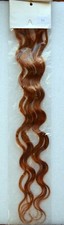 Medium Red 20" Wavy Pre bonded V tip Remy Human Hair Extensions 0.8gr-pack of 20