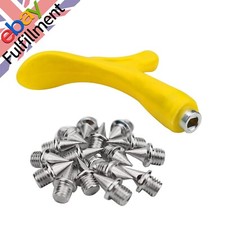 48Pcs7mm Non-slip Spiked Nails With Wrench Remover Tool Track Spikes For Running