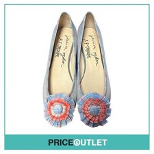 Jessica Ogden x F-Troupe - Grey Rosette Ballet Flats - Size 39 - BRAND NEW WITH