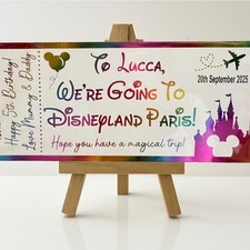 We're going to Disneyland Foil Ticket- Fully Personalised