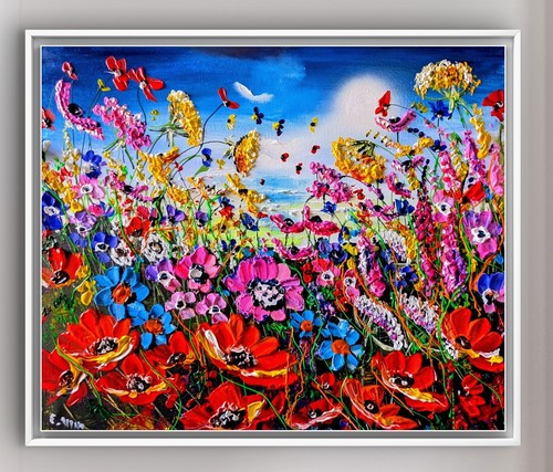 Original flower acrylic - flower,