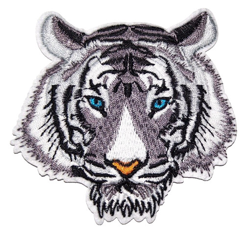 White tiger patch - big, cat